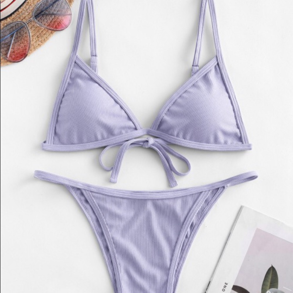 NWT Zaful purple bikini set